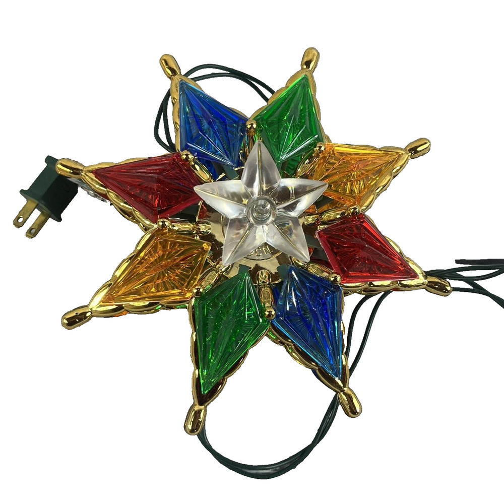Vintage Christmas Tree Topper Star Bob Ho 1993 Not Working